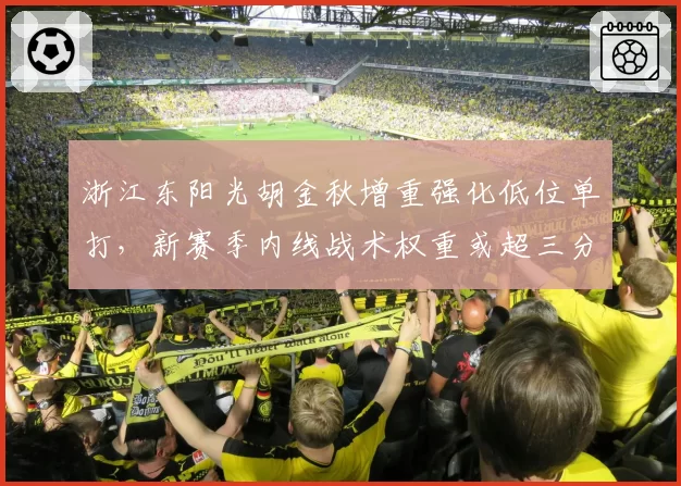 浙江东阳光胡金秋增重强化低位单打,新赛季内线战术权重或超三分投射